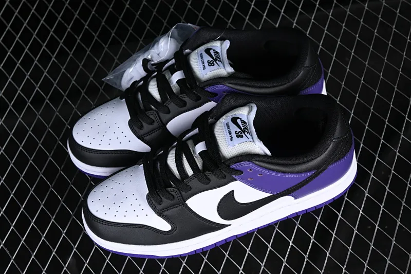 All categories Nk SB Dunk series Nk SB Dunk Low low-top sneakers Nk SB Dunk Low "Court Purple" black purple North Carolina blue low-top casual sports skateboard shoes BQ6817-500